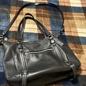 Coach Black Leather Women's Bag Vintage